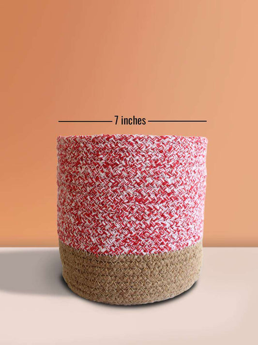 Eco-friendly Rose Pink Grace Cotton Planter - Large