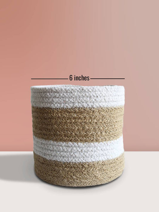 Eco-friendly Jute Brown Noble Jute Planter - Medium