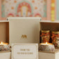 Wedding Return Gifts for Bride / Groom Guests Hamper with Dry Fruits, Candles
