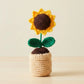 Greenkin Handmade Crochet Sunflower with Pot