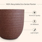 Indoor Small Pots (Brown) - Set of 4