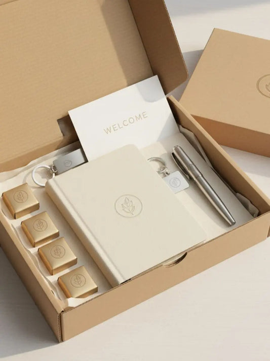 Gift Hamper For Onboarding New Employees with Chocolate, Diary, Pen