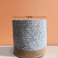 Eco-friendly Pebble Grey Grace Cotton Planter - Large